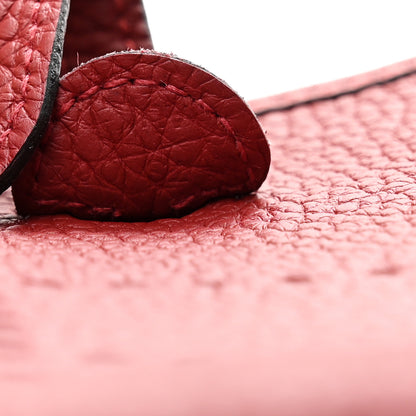 Hermes Taurillon Clemence Evelyne TPM Rouge H 6 of 10