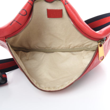 Gucci Grained Calfskin Coco Capitan Logo Belt Bag Hibiscus Red 5 of 10