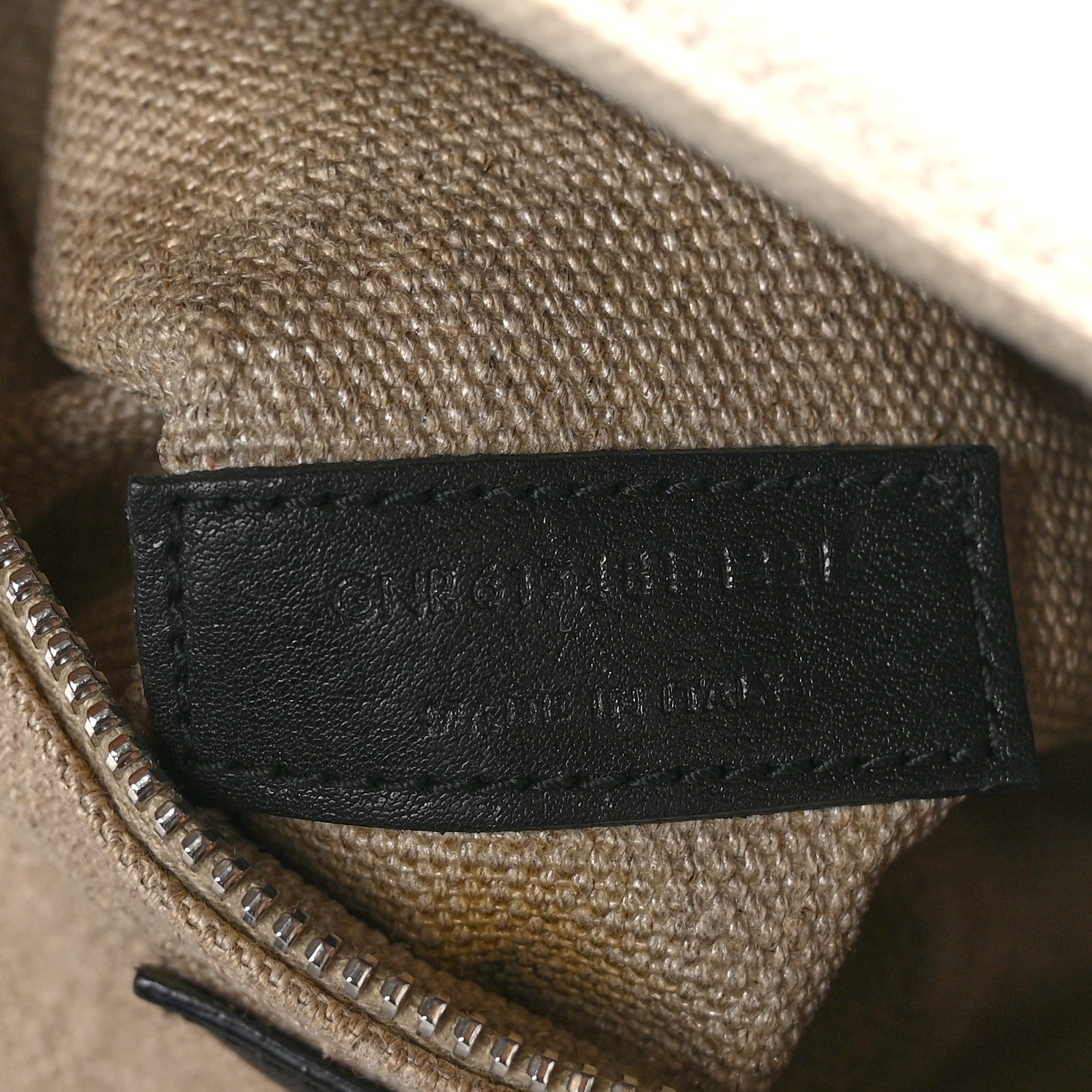 Saint Laurent Linen Calfskin Small Rive Gauche Tote Greggio Natural 8 of 13