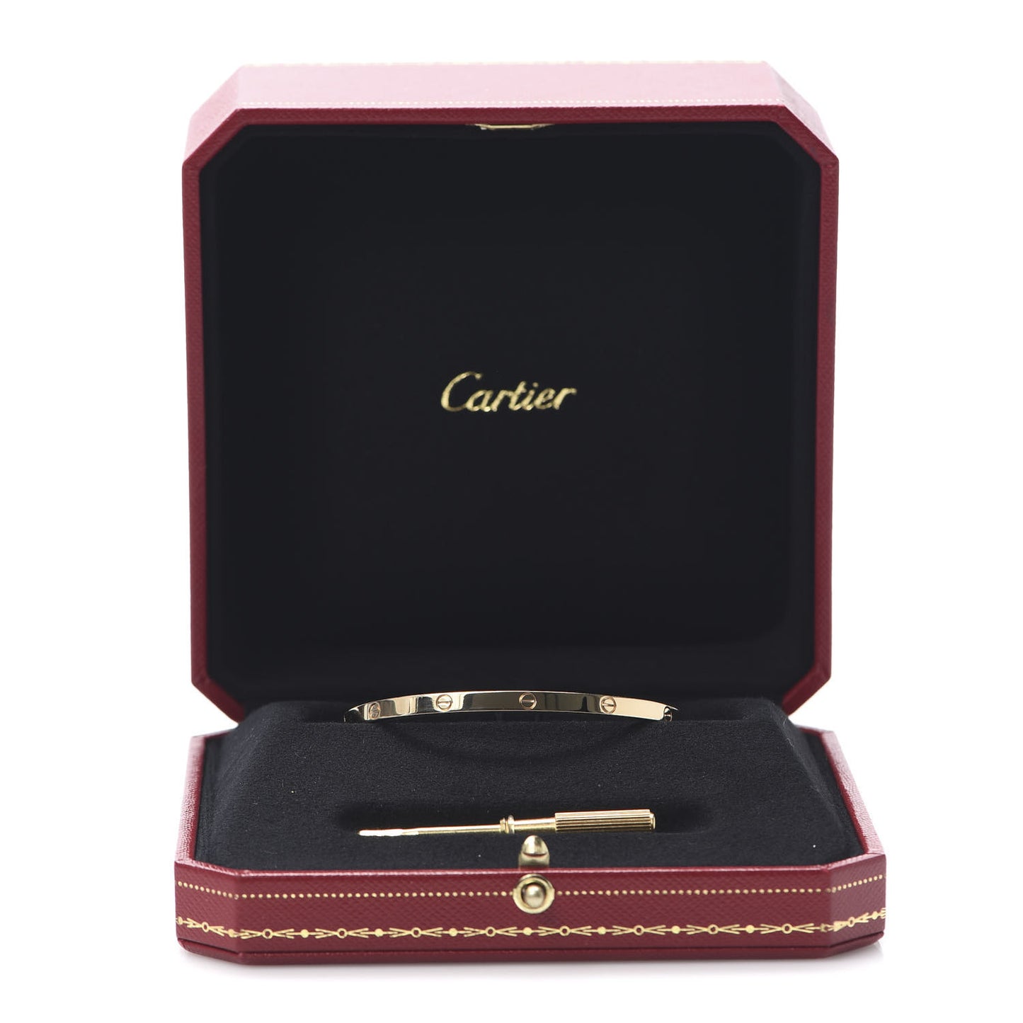 18K Yellow Gold Small LOVE Bracelet 17