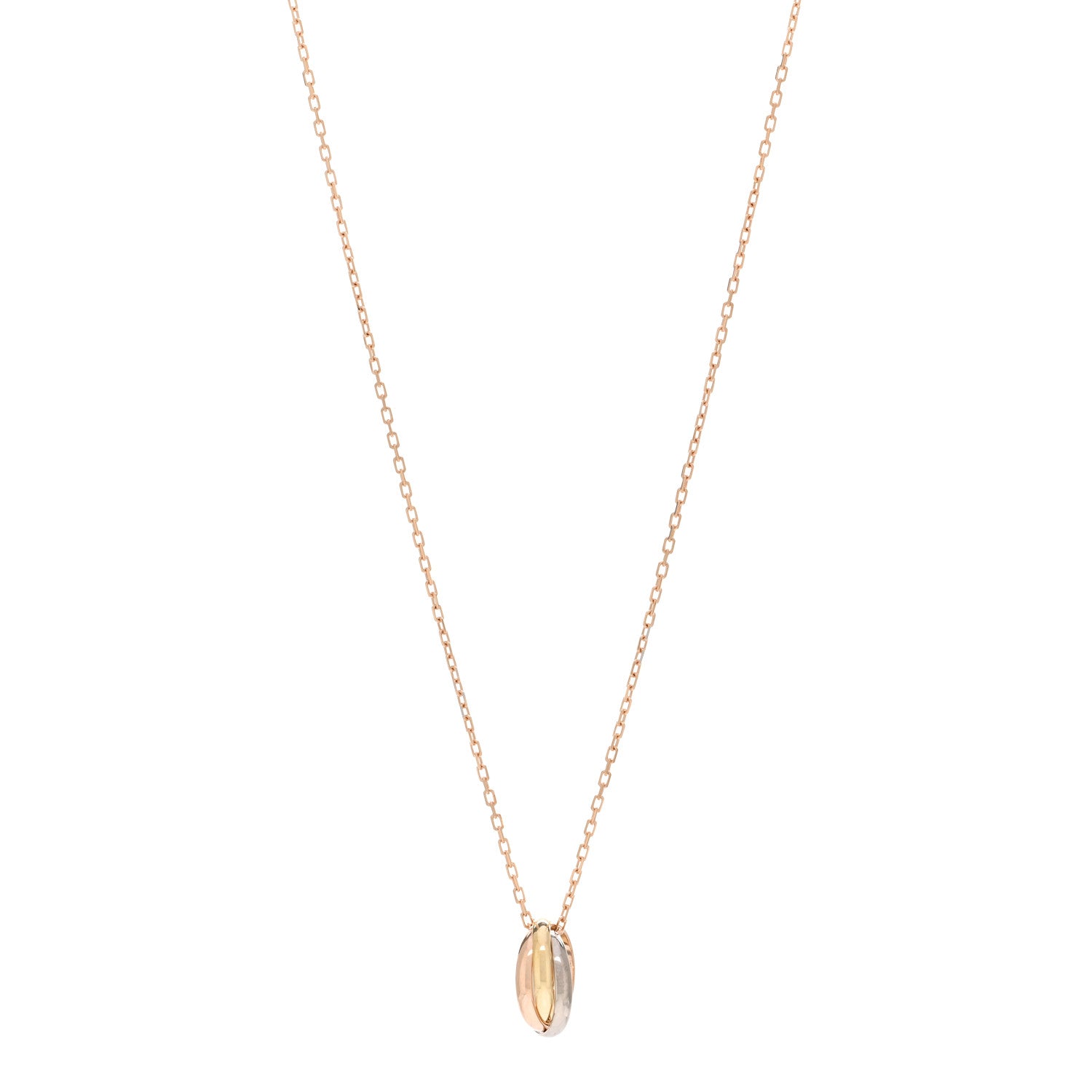 Cartier 18K Pink Yellow White Gold Baby Trinity Pendant Necklace 1 of 4