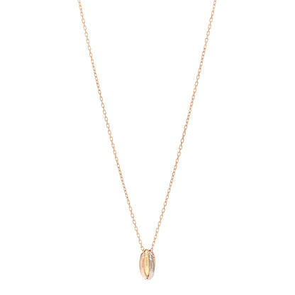 Cartier 18K Pink Yellow White Gold Baby Trinity Pendant Necklace 1 of 4