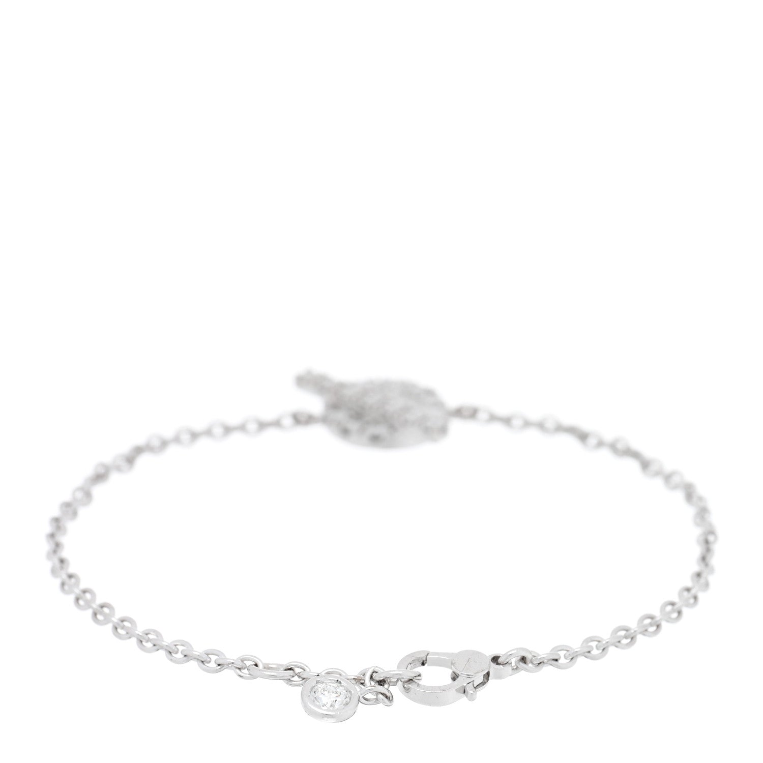 Hermes 18K White Gold Diamond Finesse Bracelet SH 2 of 3