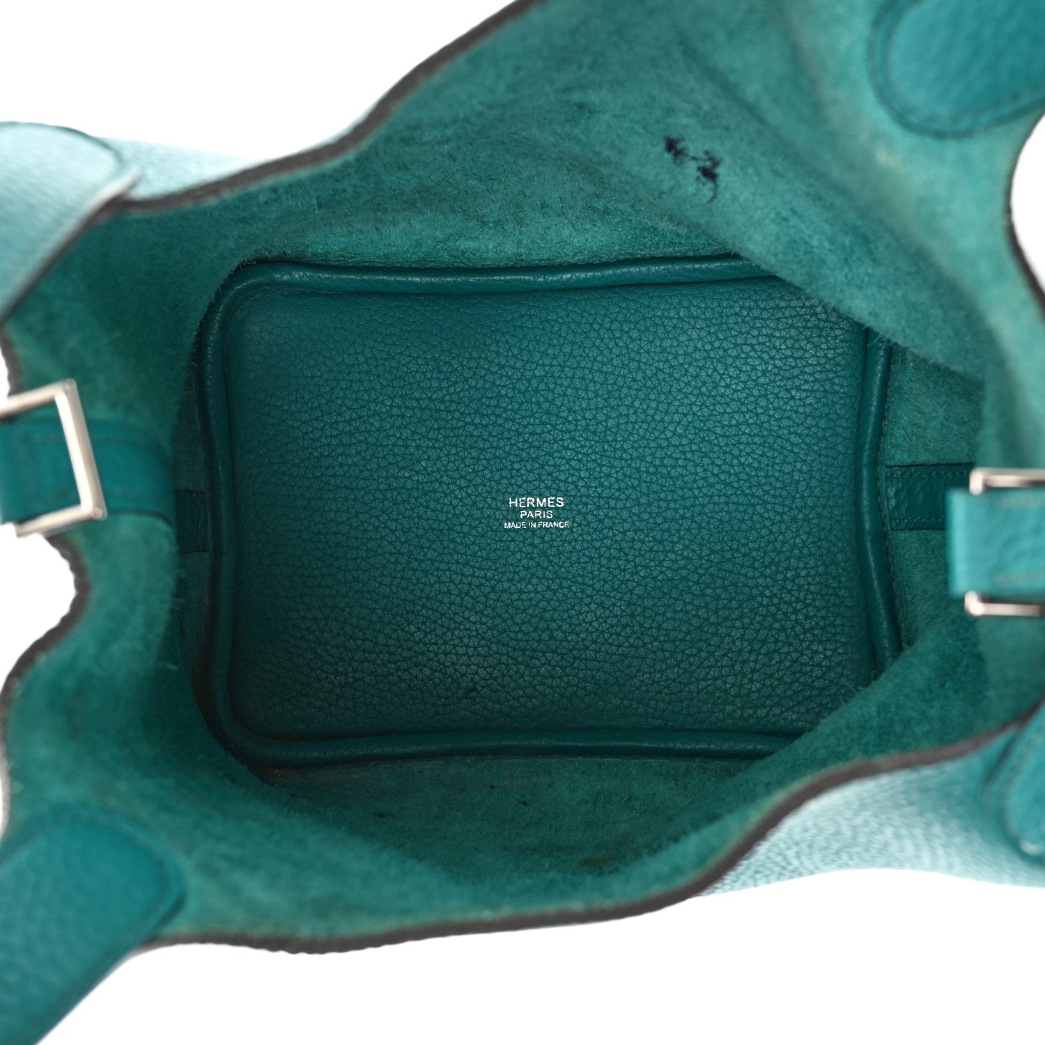 Hermes Taurillon Clemence Picotin Lock 18 PM Turquoise 5 of 13