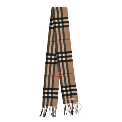 Burberry Cashmere Giant Check Scarf Camel 2 of 3