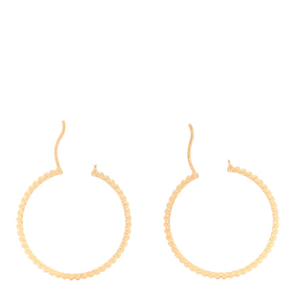 Van Cleef & Arpels 18K Yellow Gold Small Perlee Hoop Earrings 3 of 4