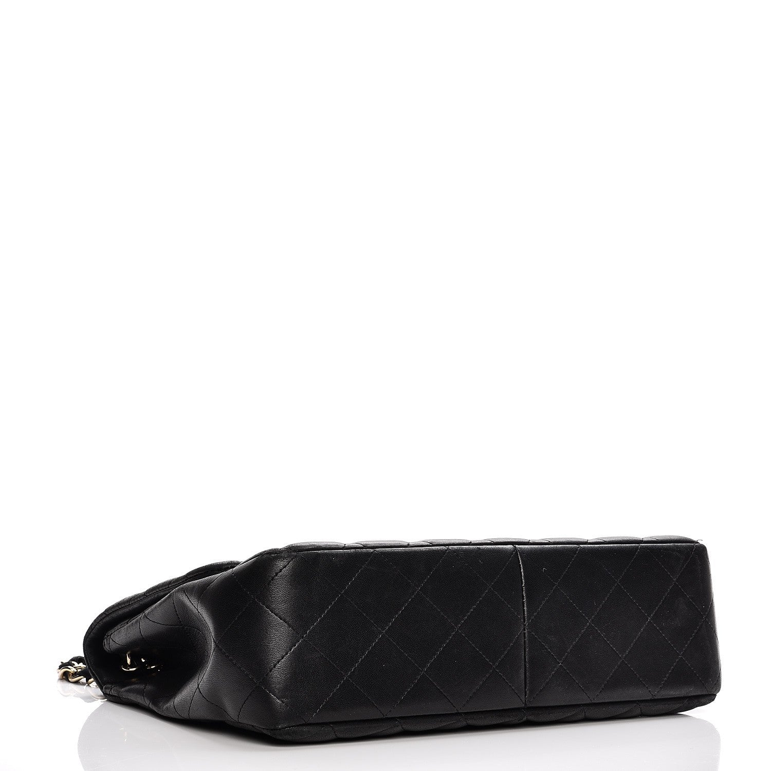 Chanel Lambskin Quilted Jumbo Single Flap Black 4 of 18