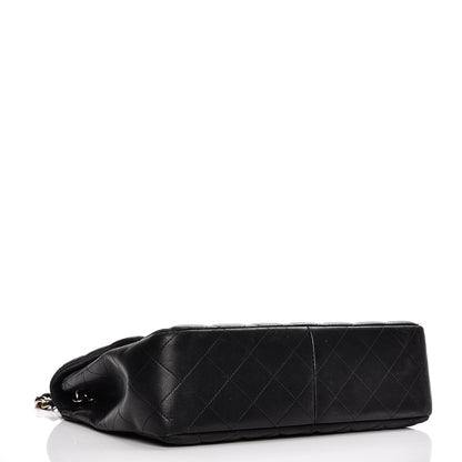 Chanel Lambskin Quilted Jumbo Single Flap Black 4 of 18