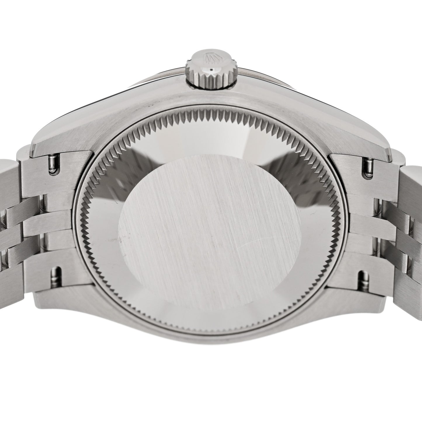 Stainless Steel 18K White Gold Diamond 31mm Oyster Perpetual Datejust Watch Aubergine Roman 278274