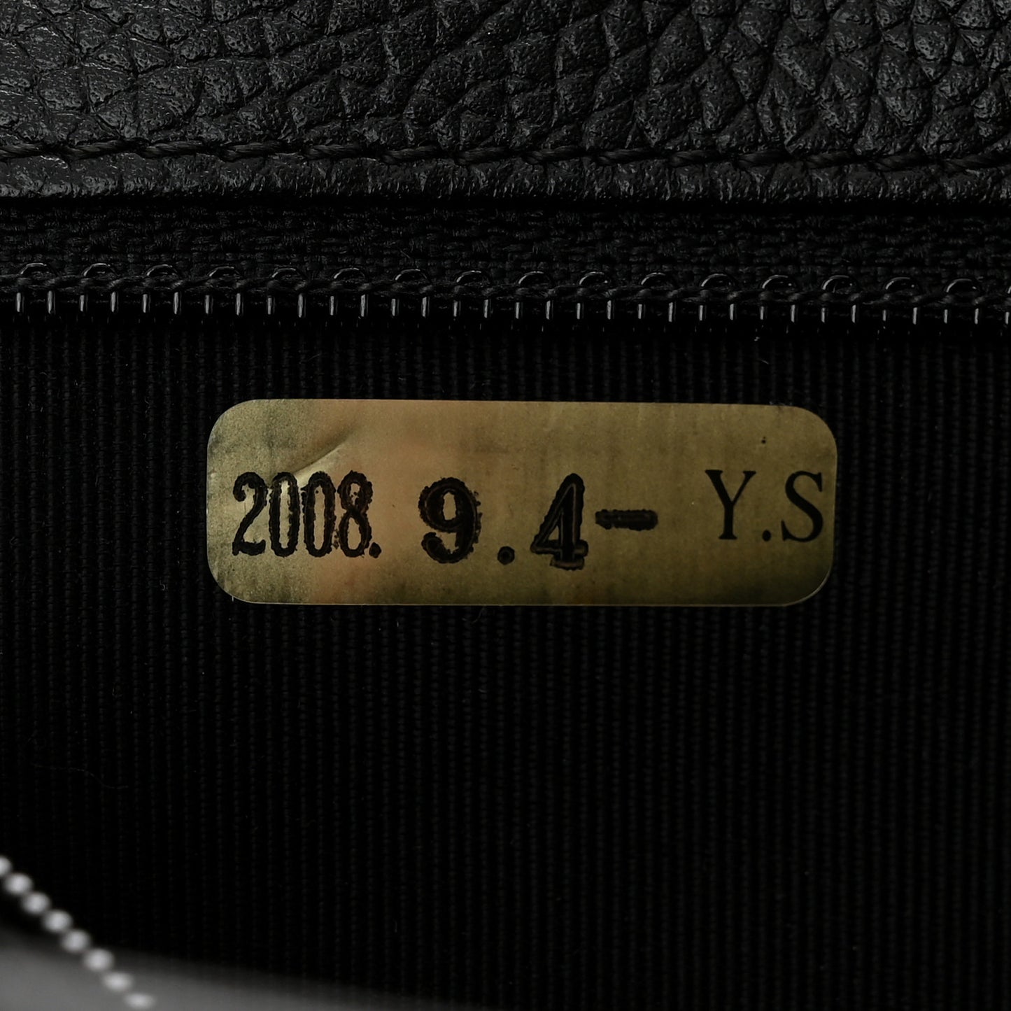 Calfskin Cerf Executive Shopper Tote Black