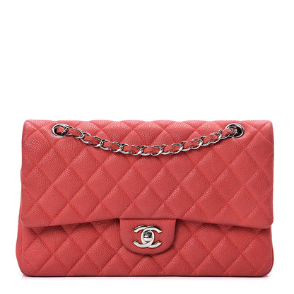 Chanel Iridescent Caviar Quilted Medium Double Flap Red 1 of 15