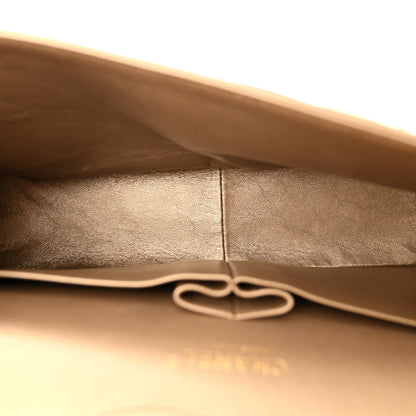 Chanel Metallic Lambskin Quilted Jumbo Double Flap Gold 5 of 12