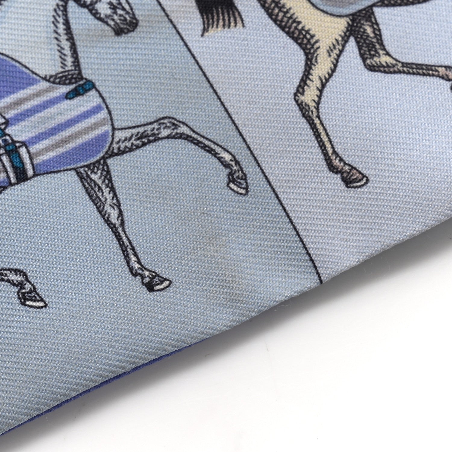 Hermes Silk Couvertures Nouvelles Twilly Menthe Ciel Marine Sable 5 of 5
