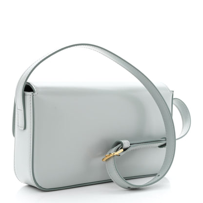 Celine Shiny Calfskin Triomphe Shoulder Bag Soft Blue 3 of 13
