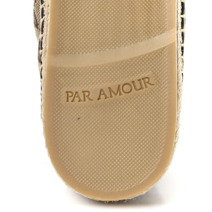 Gucci Monogram Matelasse Diagonal GG Marmont Espadrilles 39 Beige Ebony Black 8 of 11