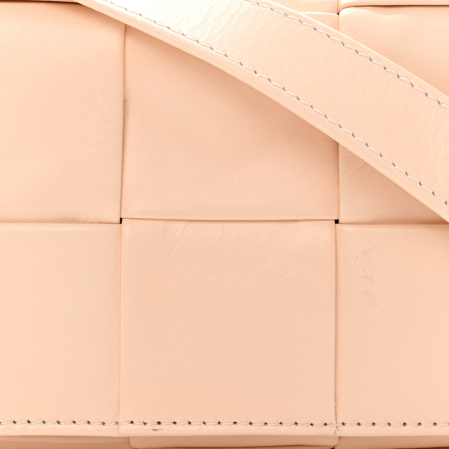 Lambskin Maxi Intrecciato Extra Mini Cassette Crossbody Bag Melon Washed