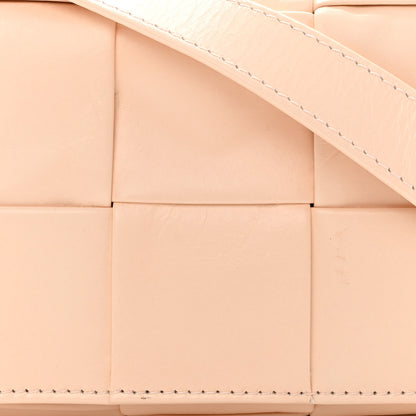 Bottega Veneta Lambskin Maxi Intrecciato Extra Mini Cassette Crossbody Bag Melon Washed 8 of 10