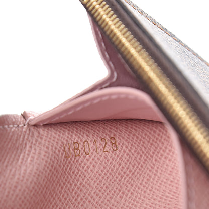 Louis Vuitton Damier Ebene Rosalie Coin Purse Rose Ballerine 7 of 10