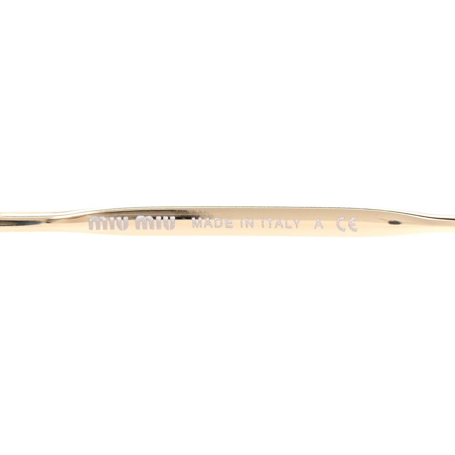 Miu Miu Metal Acetate Round Sunglasses SMU 50R Blue Gold 5 of 9