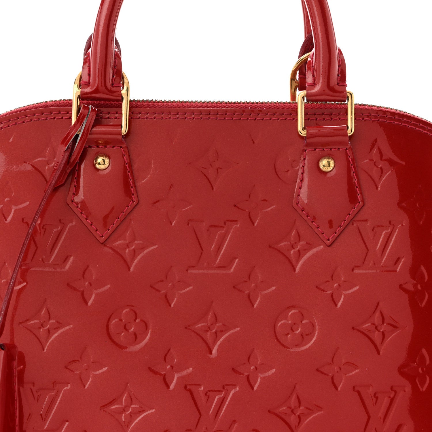 Louis Vuitton Vernis Alma PM Pomme D'Amour 8 of 10