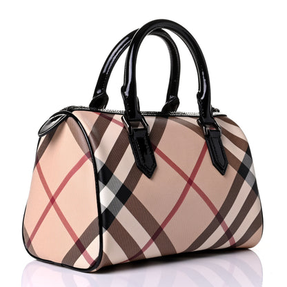 Burberry Nova Check Small Chester Bowling Bag Black 2 of 6