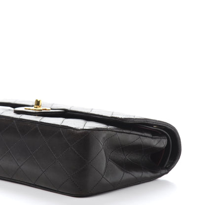 Chanel Lambskin Quilted Medium Double Flap Black 14 of 17