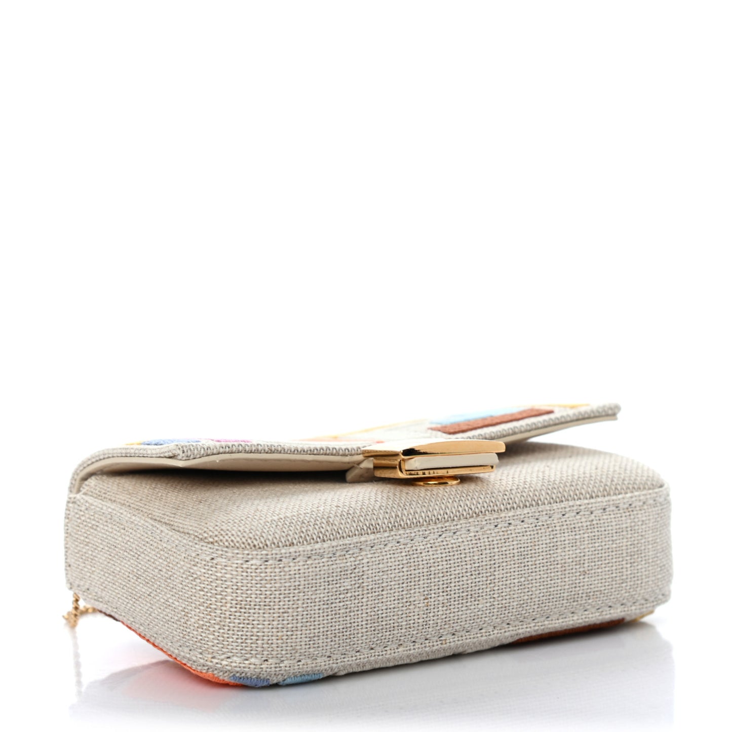 Kuban Canvas FF Embroidered Nano Baguette Charm Grezzo Multicolor