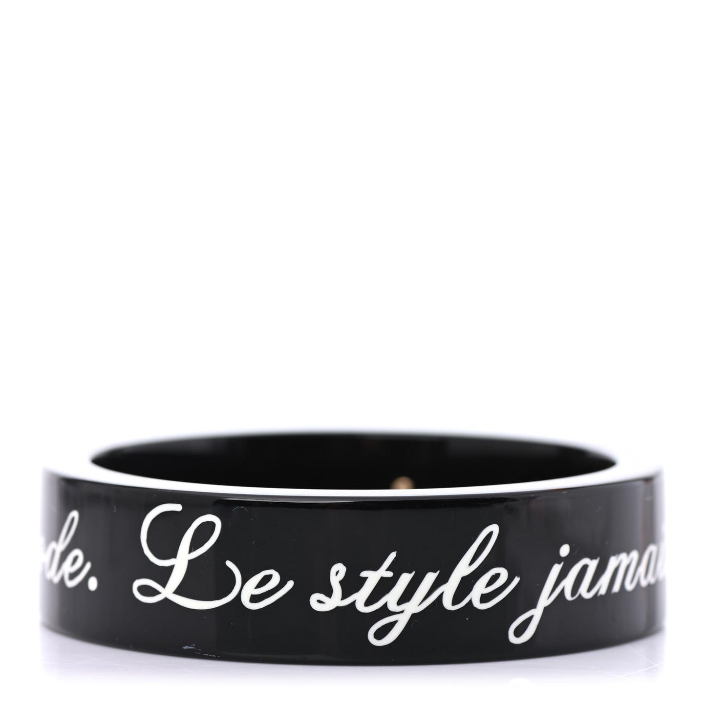 Resin La Mode Se Demode Bangle Bracelet Black