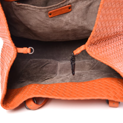 Bottega Veneta Nappa Intrecciato Large Seamless Tote Orange 5 of 8