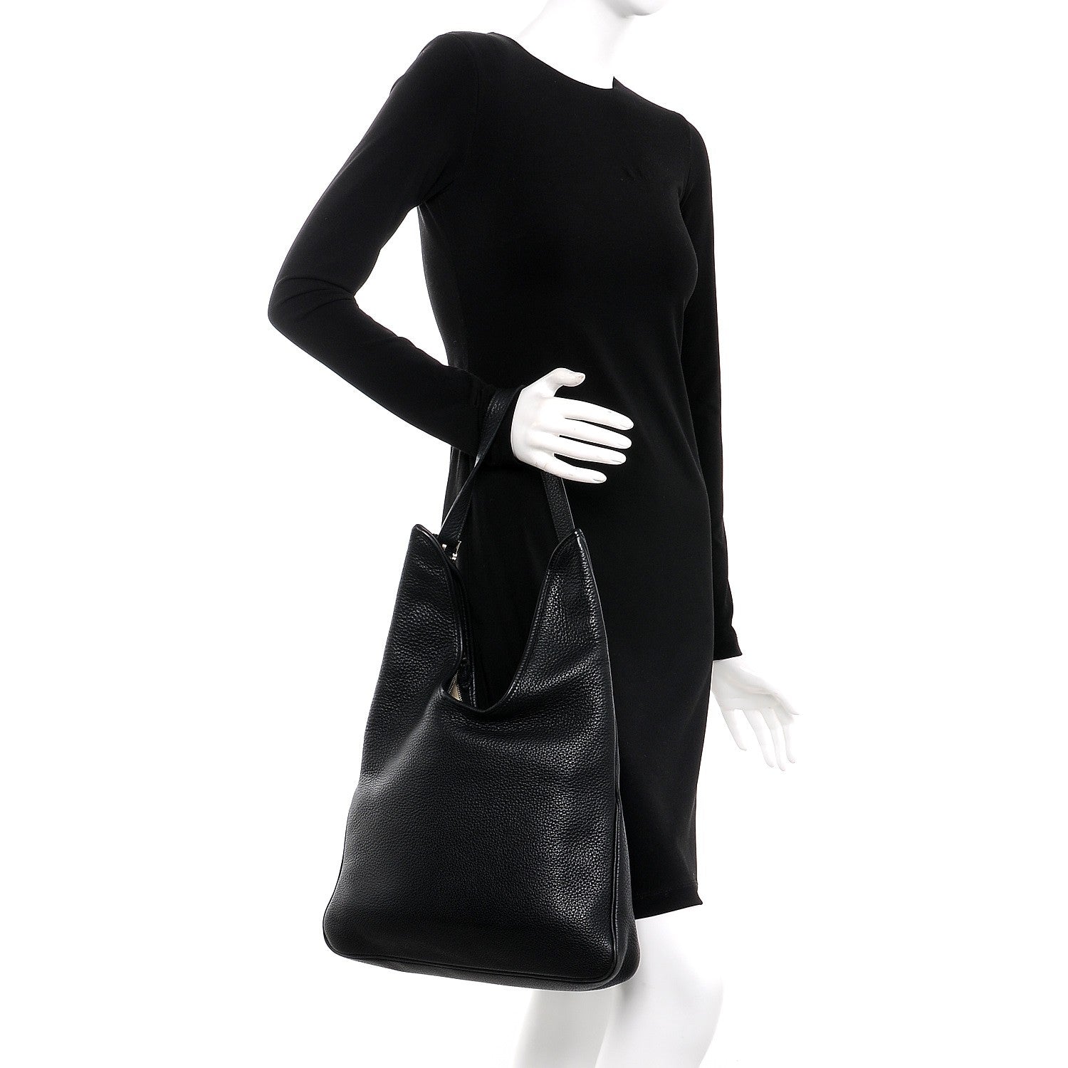 Hermes Taurillon Clemence Massai PM Black 2 of 12