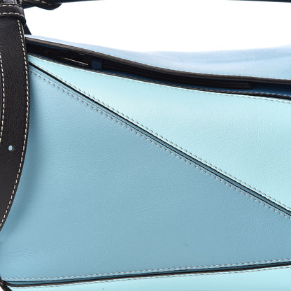 Loewe Calfskin Small Puzzle Bag Light Blue Aqua 9 of 9