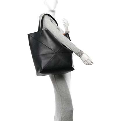 Loewe Shiny Calfskin Large Puzzle Fold Black 2 of 10