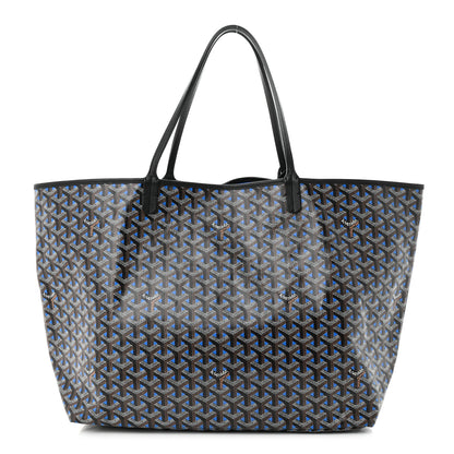 Goyard Goyardine Saint Louis Claire Voie GM Black Sky Blue 1 of 9