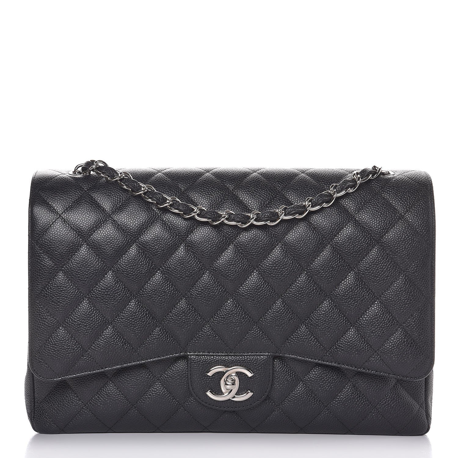 Chanel Caviar Quilted Maxi Double Flap Black 1 of 10