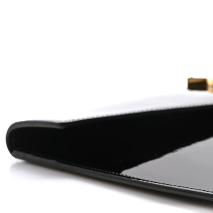 Saint Laurent Patent Calfskin Monogram Uptown Clutch Black 8 of 9