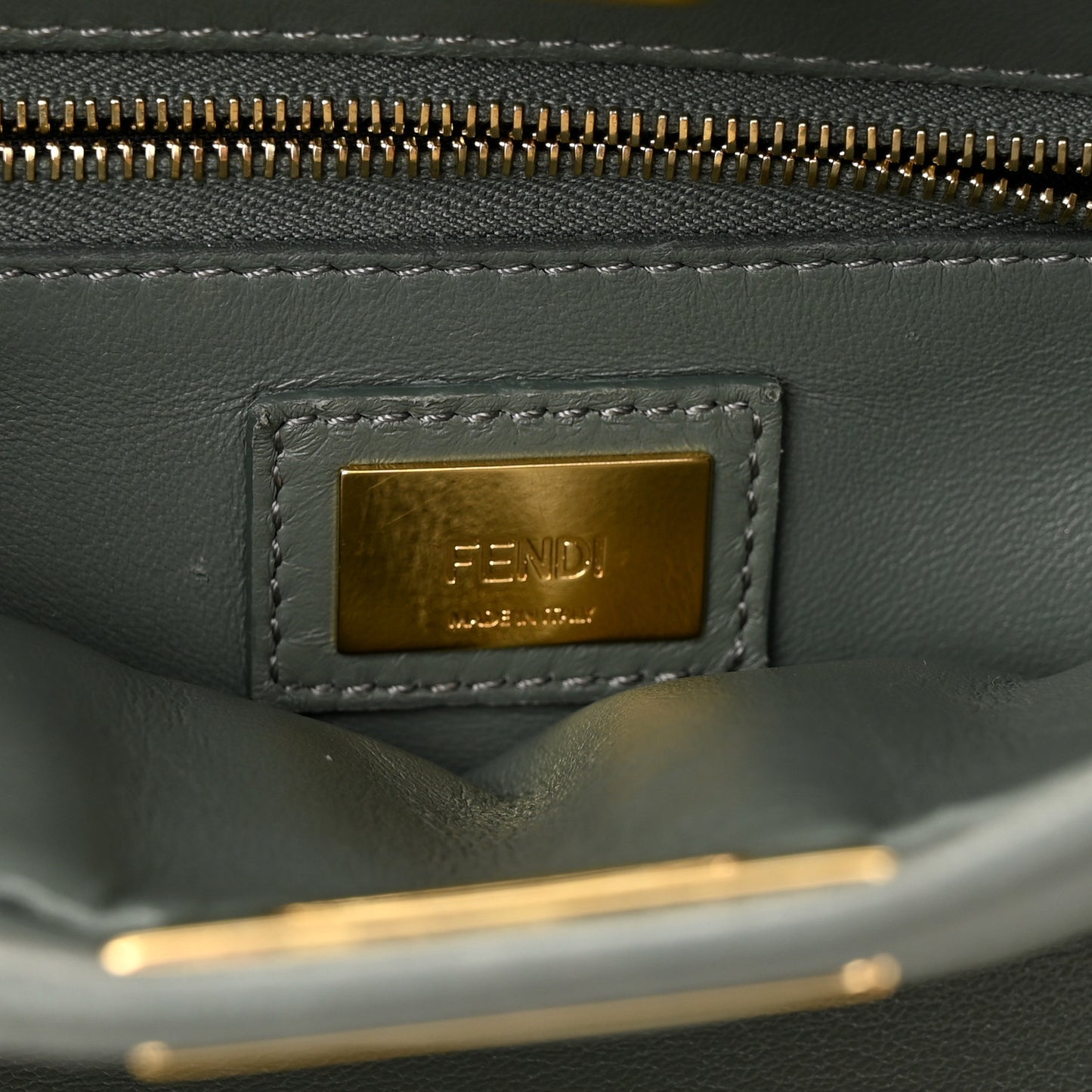 Nappa Mini Peekaboo Iconic Satchel Fumo