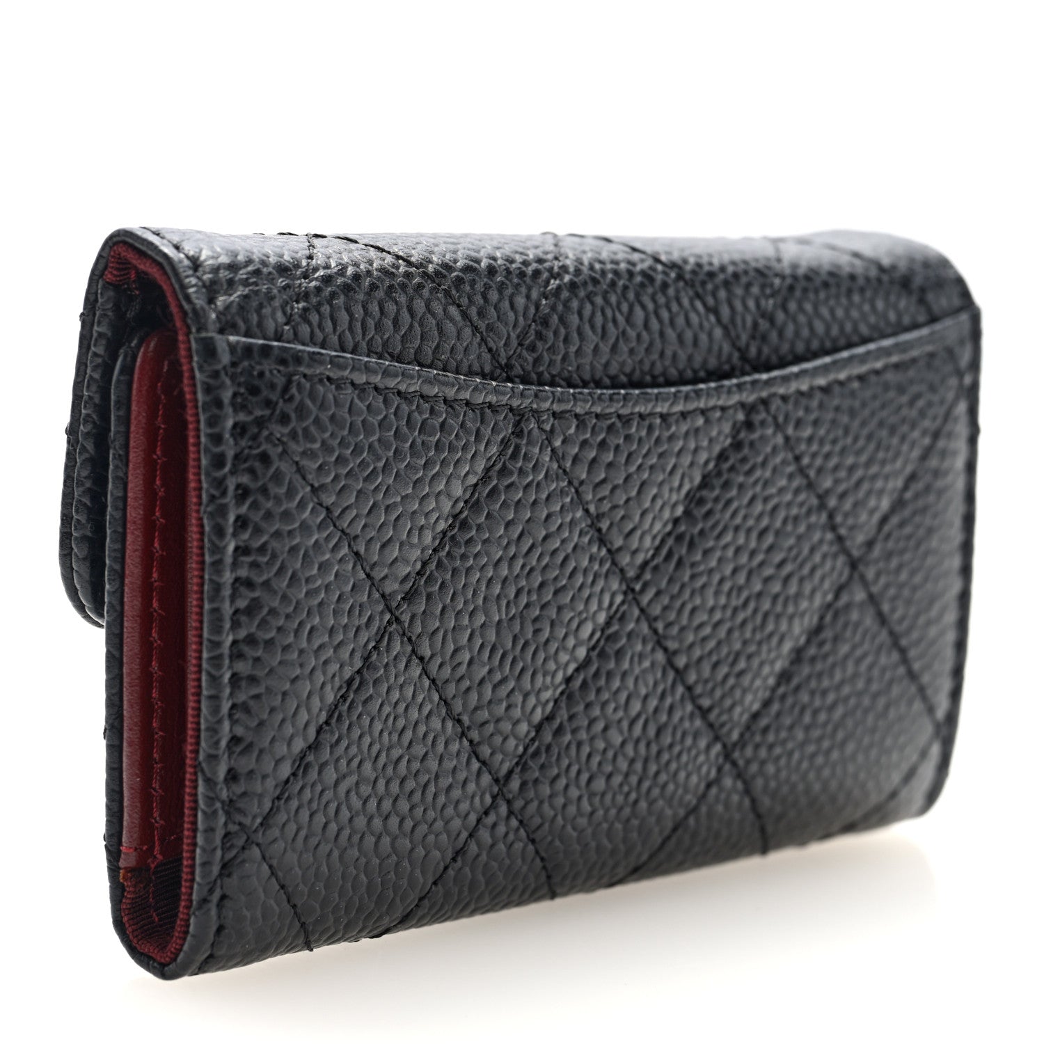 Chanel Caviar Quilted 6 Key Holder Black 3 of 8