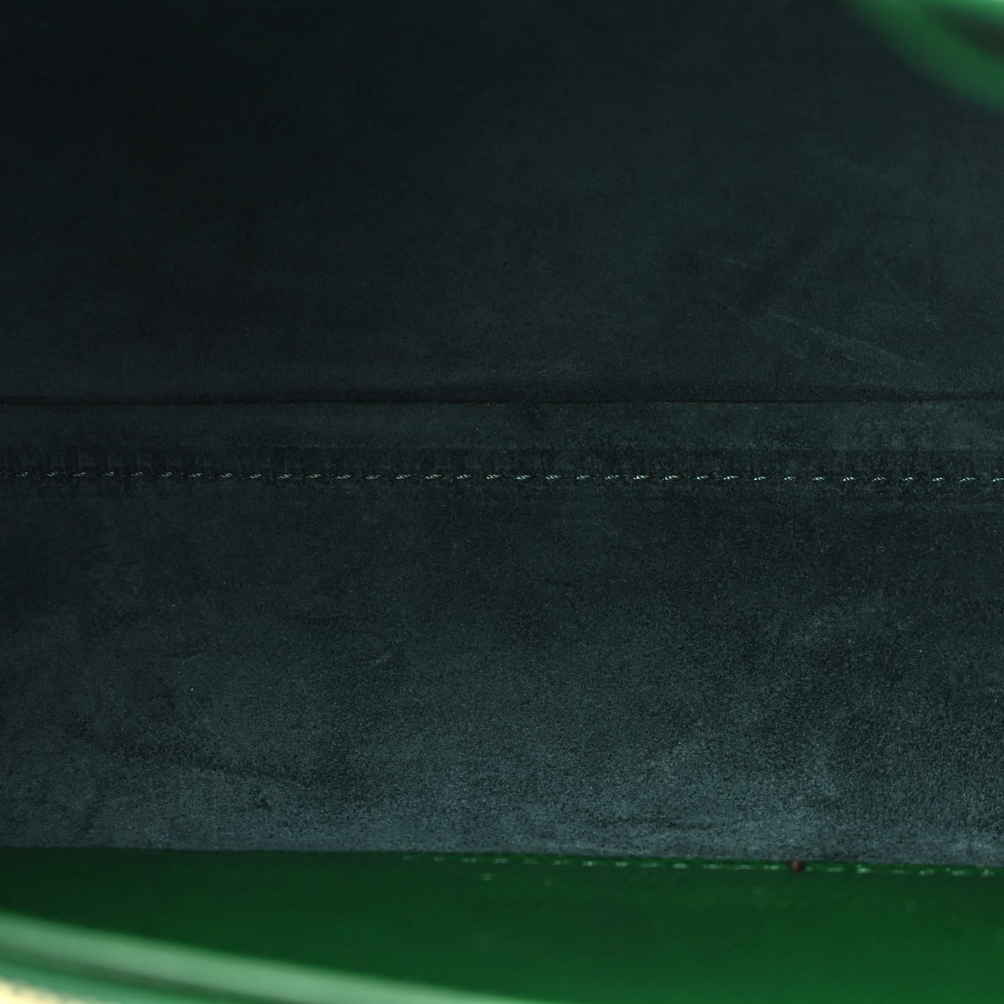 Lizard Embosed Mini Lady Bag Leaf