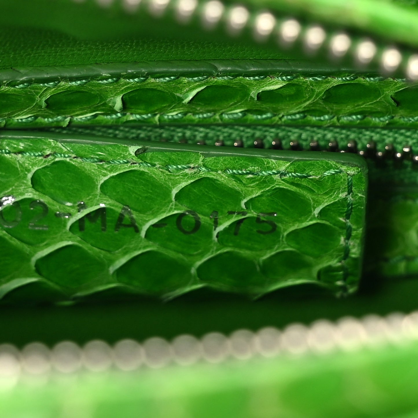 Snakeskin Medium Lady Dior Green