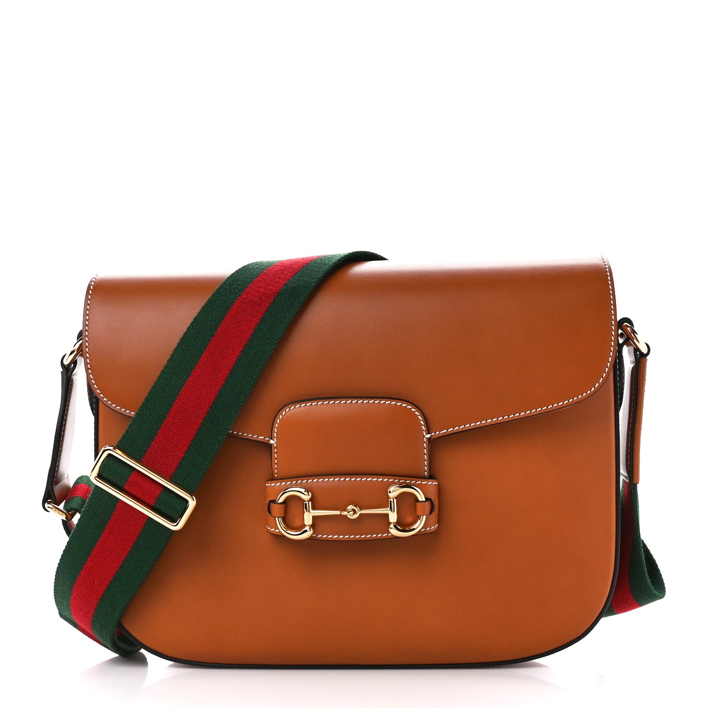 Calfskin Horsebit 1955 Shoulder Bag Tan