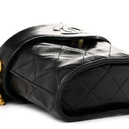 Chanel Lambskin Quilted Tassel Shoulder Bag Black 10 of 12