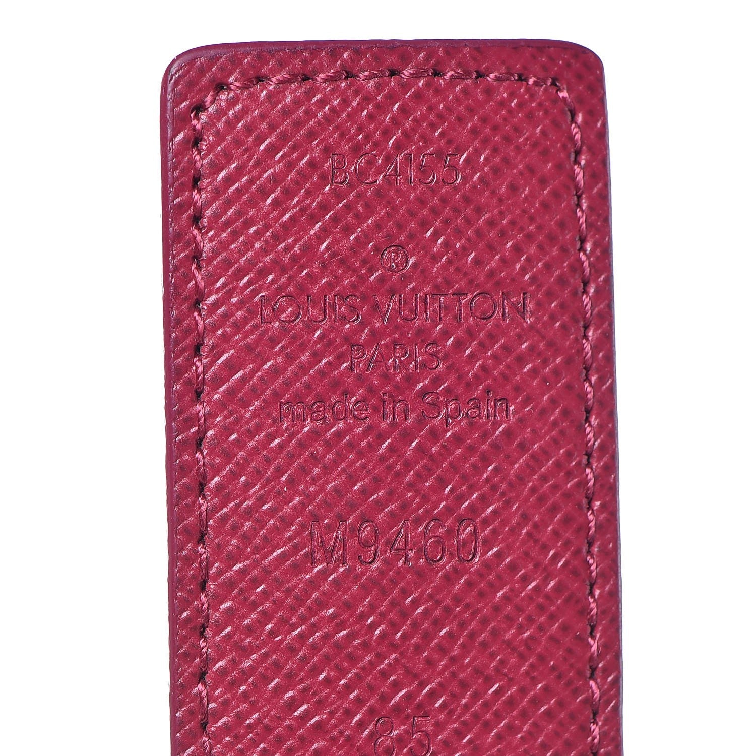 Louis Vuitton Monogram 30mm LV Initiales Reversible Belt 85 34 Fuchsia 6 of 7