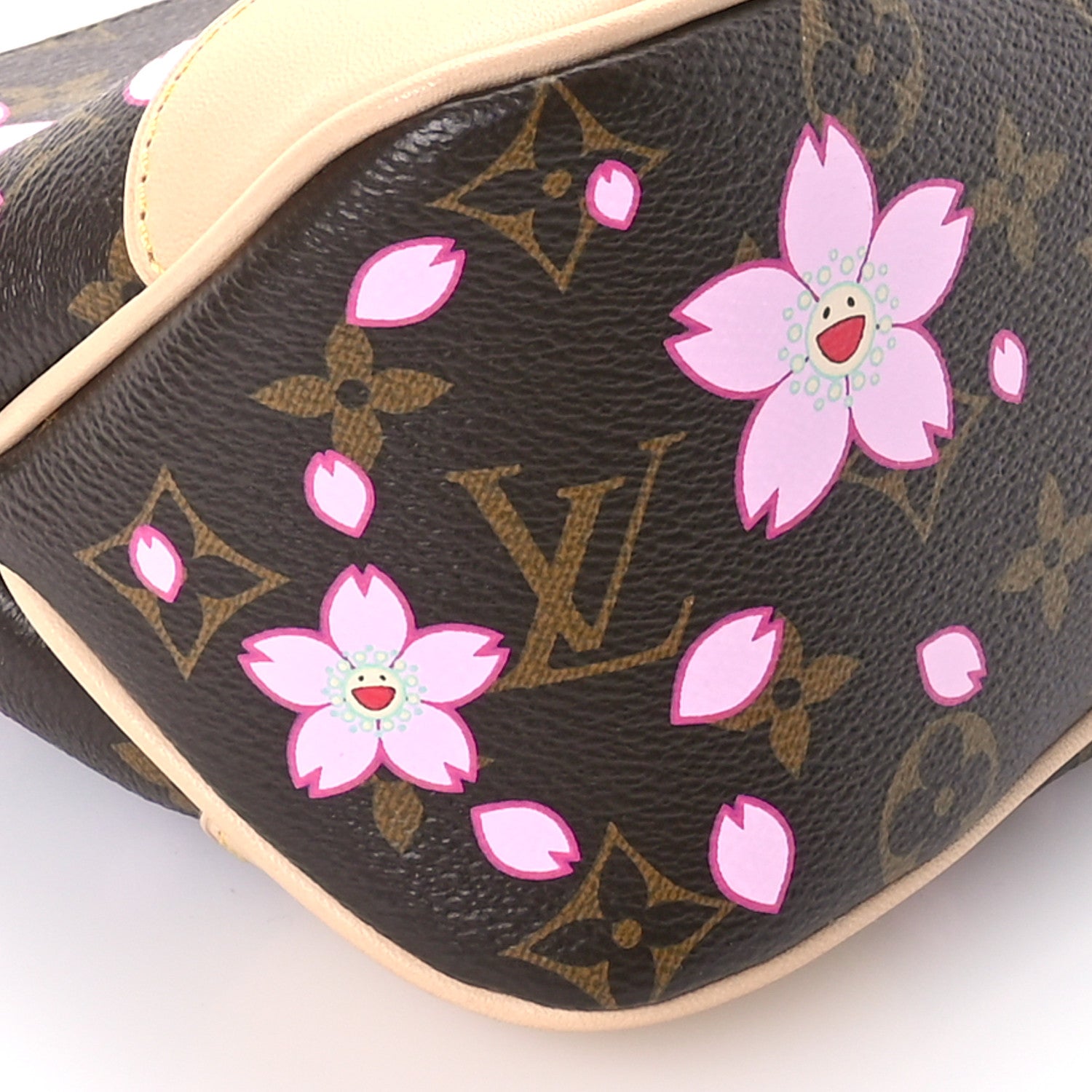 Louis Vuitton LV X TM Monogram Cherry Blossom Boulogne Sakura Brown 8 of 9