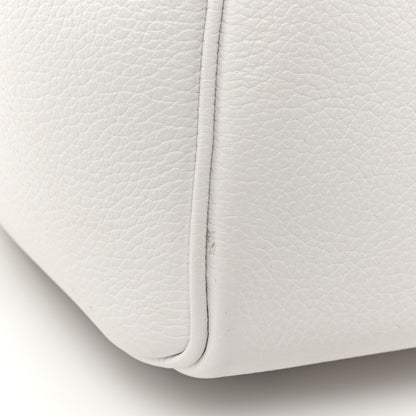 Versace Grained Calfskin Small La Medusa Top Handle Bag White 13 of 15