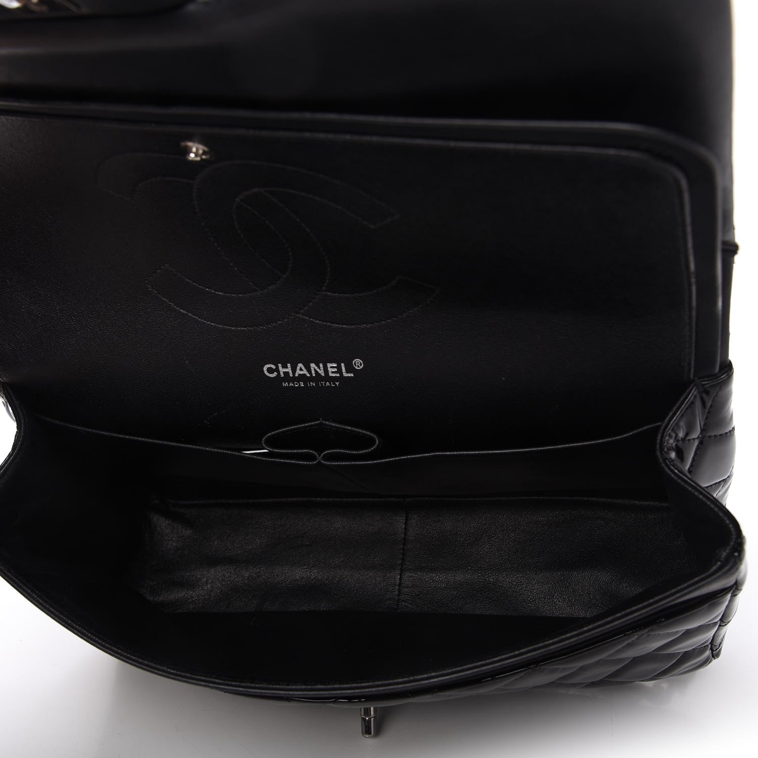 Chanel Patent Quilted Jumbo Double Flap Black 5 of 10