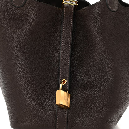 Hermes Taurillon Maurice Picotin Lock 18 PM Ebene 8 of 11