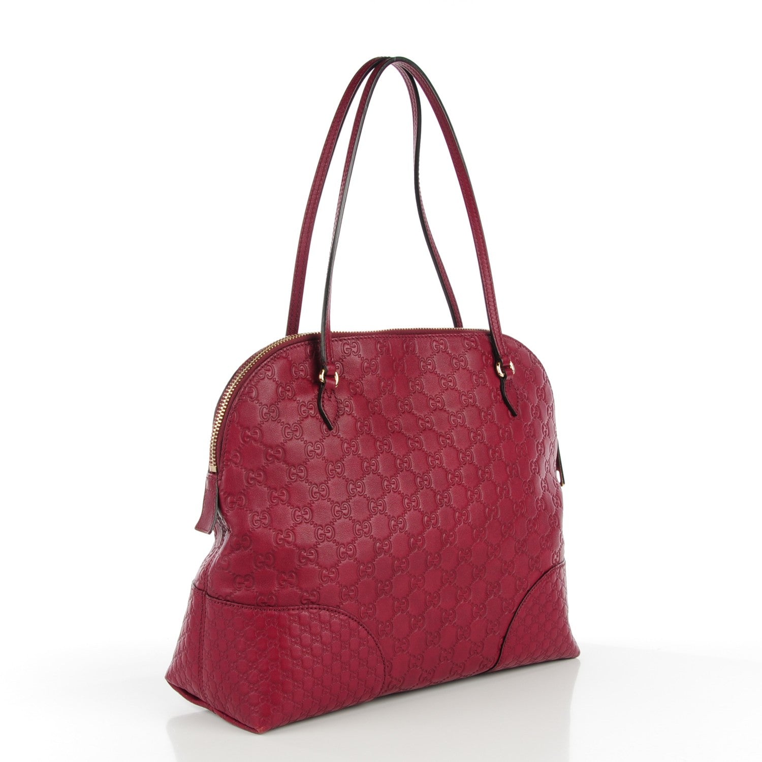 Gucci Guccissima Medium Bree Shoulder Bag Classic Ruby 3 of 7