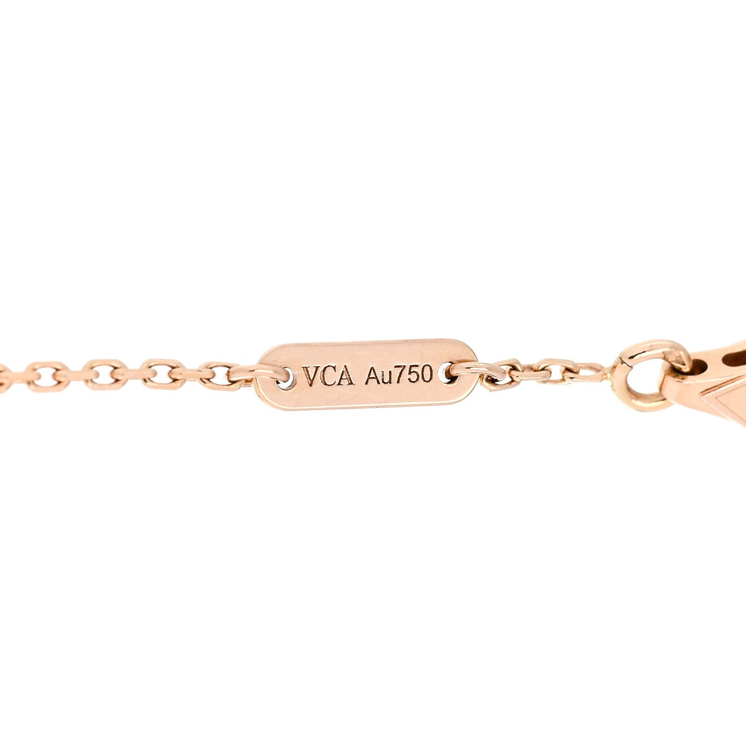 Van Cleef & Arpels 18K Rose Gold Carnelian Sweet Alhambra Heart Bracelet 4 of 5