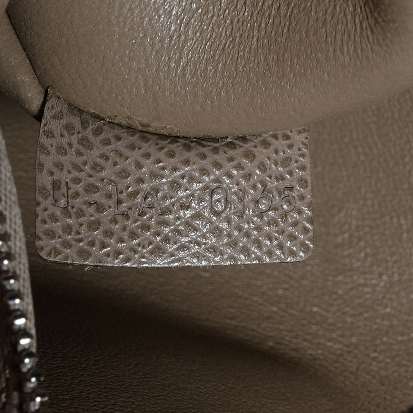 Grained Calfskin Small Phantom Luggage Cabas Taupe