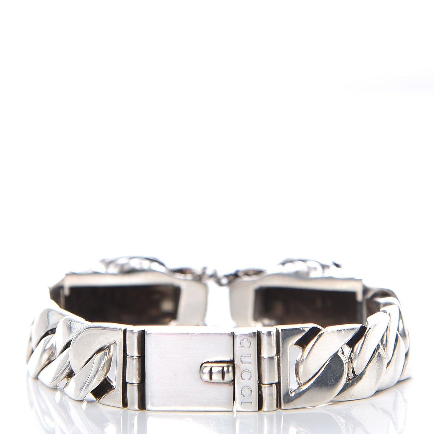 Sterling Silver Tiger Head Bracelet